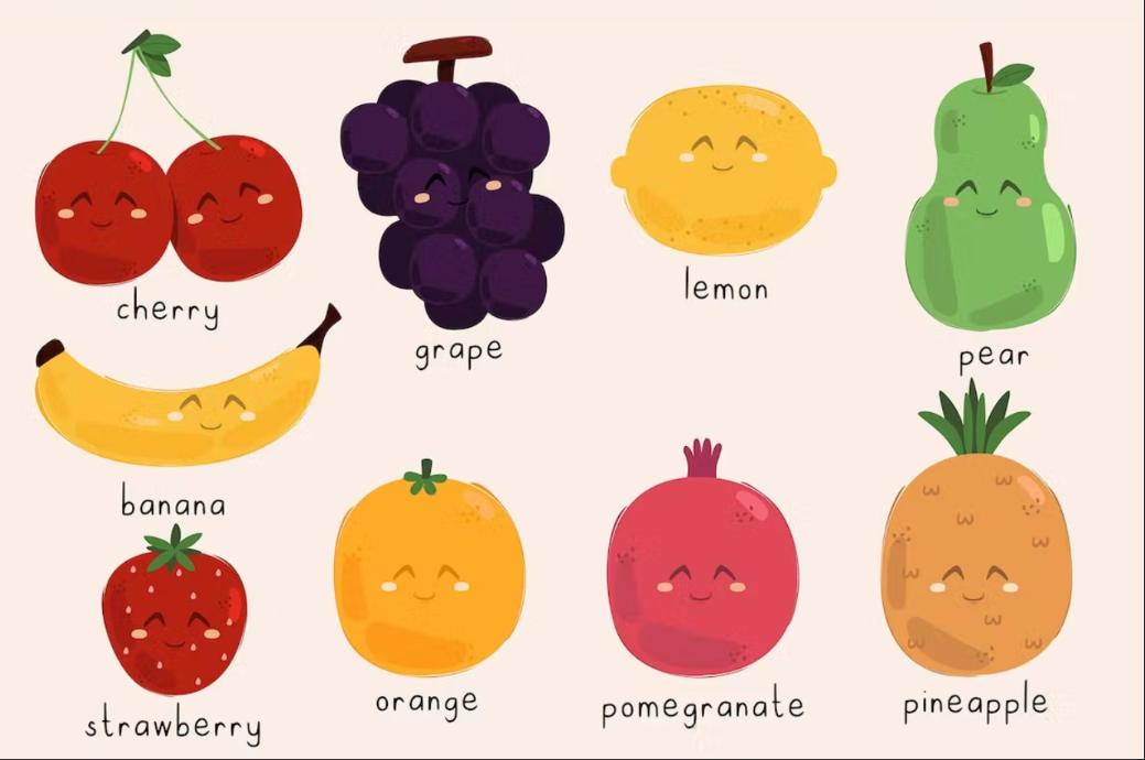Cute Fruit Smile Illustrations
