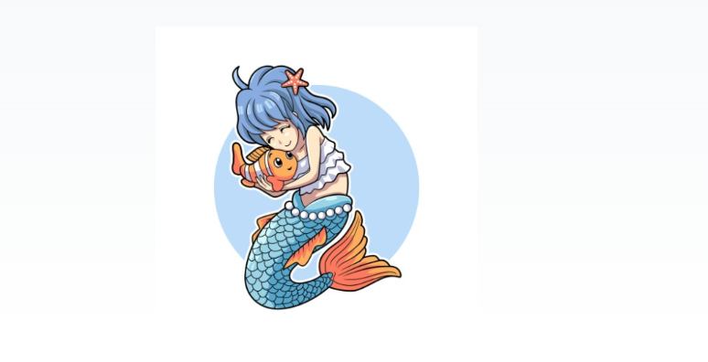 Cute Mermaid Vector Design