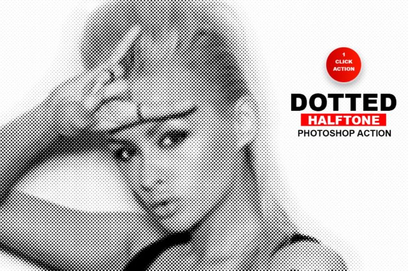 Dotted Photoshop Effect PS