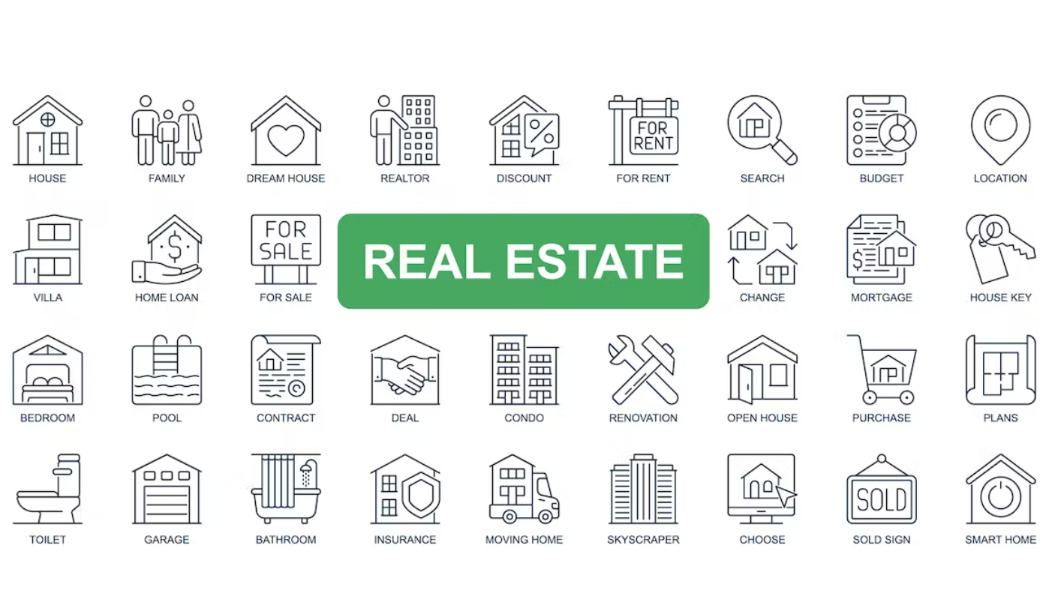 Editable Real Estate Icons