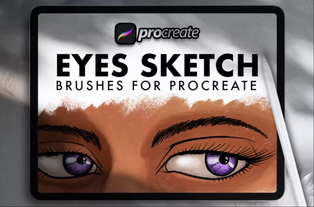 Eye Sketch Brushes for Procreate