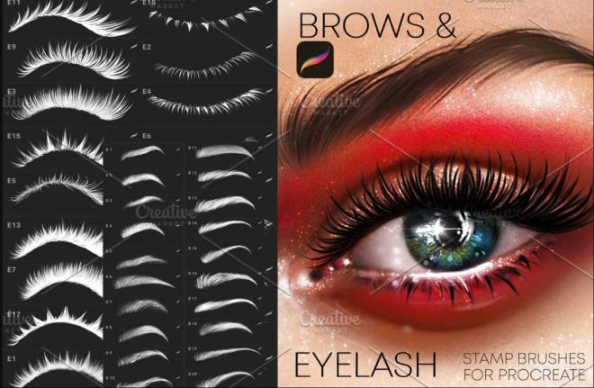 procreate eyelash brush free download