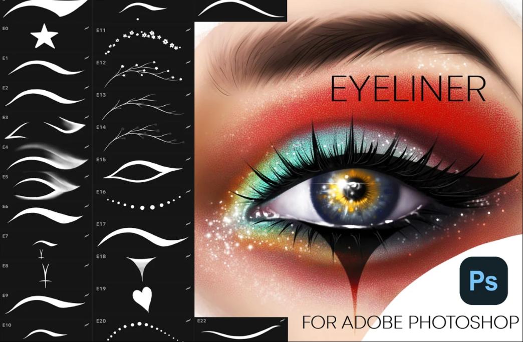 Eyeliner Brushes for Photoshop