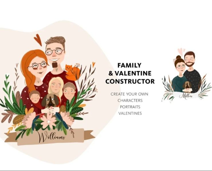 15+ Family Portrait Creator PSD FREE Download