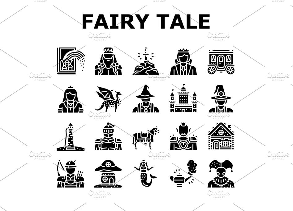 Fantasy Story Icons Set