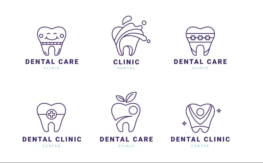 Flat Dental Care Icons