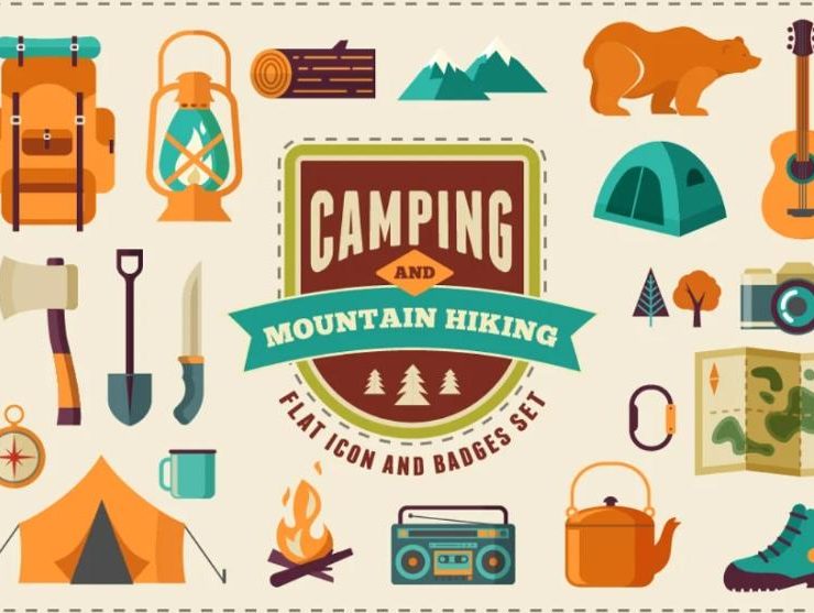 15+ Hiking Icon Illustrations AI EPS Download
