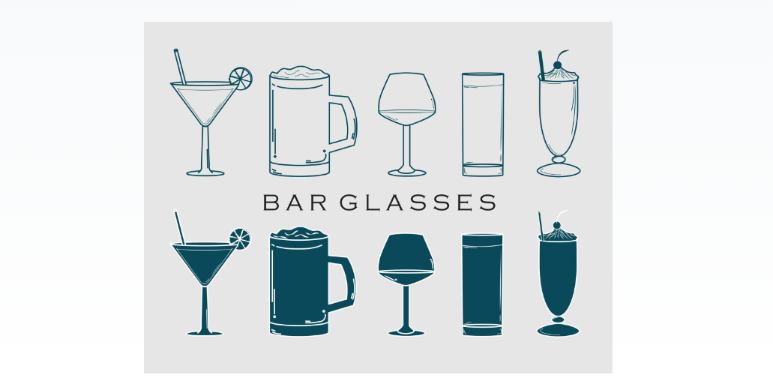 Free Bar Glasses Icons