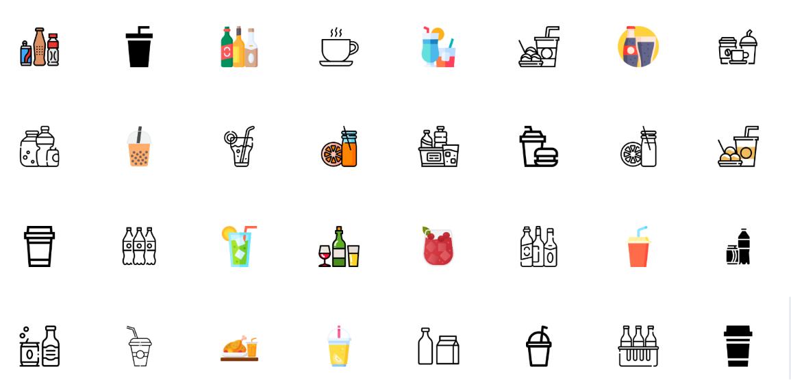 Free Beverages Icons and Symbols