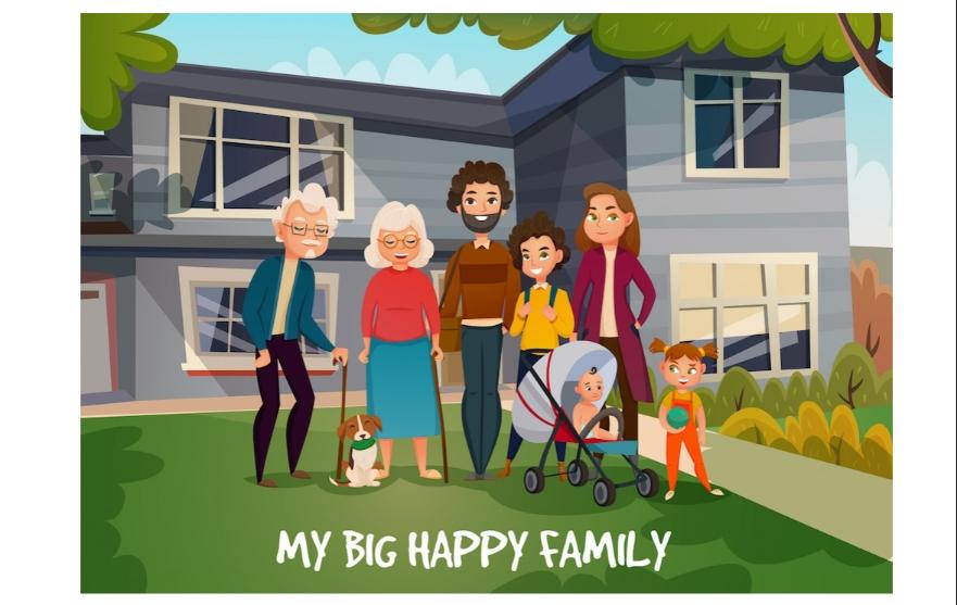 Free Family Illustration Design