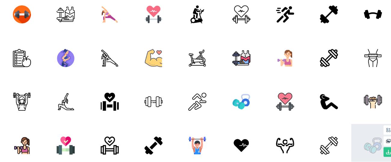 Free Fitness Icons Vector