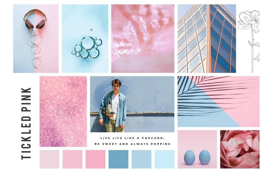 Free Moodboard in Pastel Colors