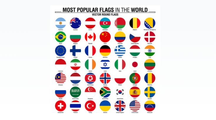 Free Popular Round Flag Icons