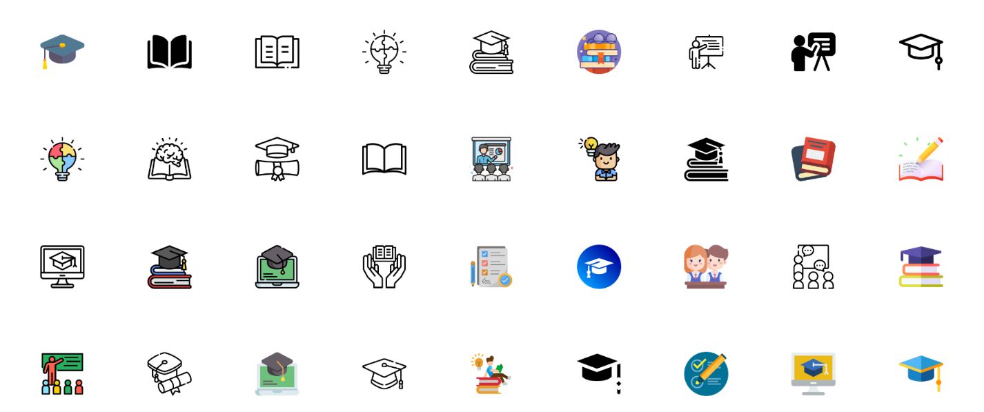 Free School Icons Set