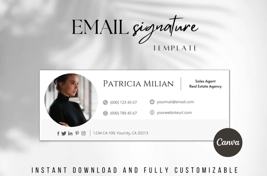 Fully Customizable Mail Signature Template