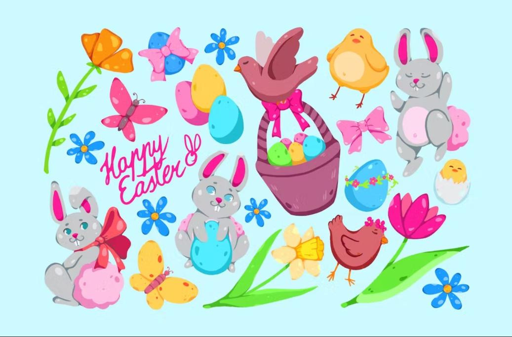 Funny Easter Clipart Designs
