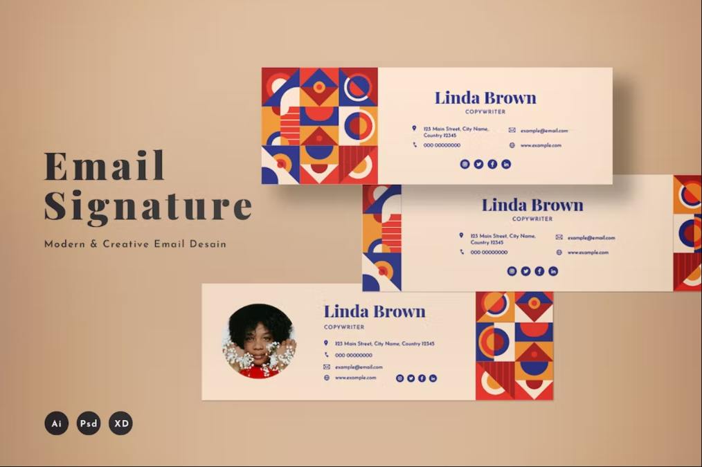 Geometric Style Email Design