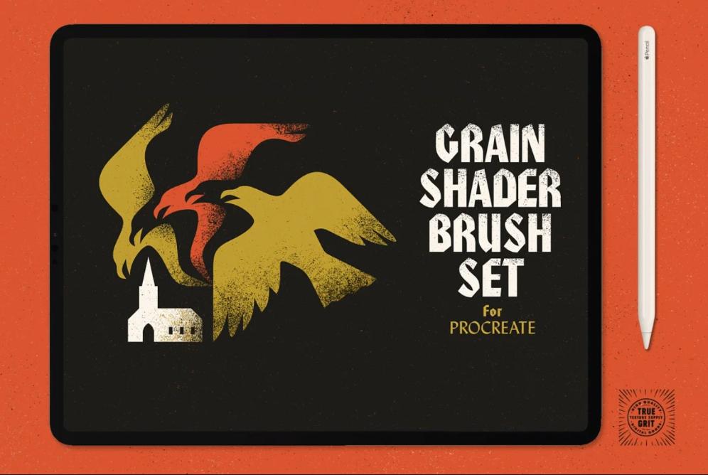 Grain Shader Brush Set Design