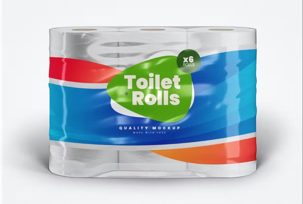 High Quality Toilet Paper Rolls Mockup