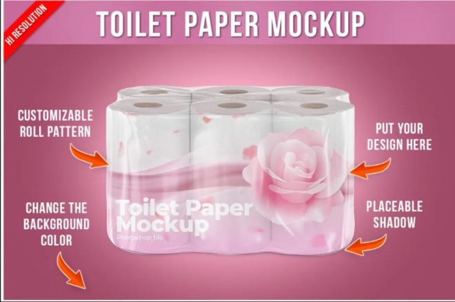 15+ Toilet Paper Mockup PSD FREE Download - Graphic Cloud