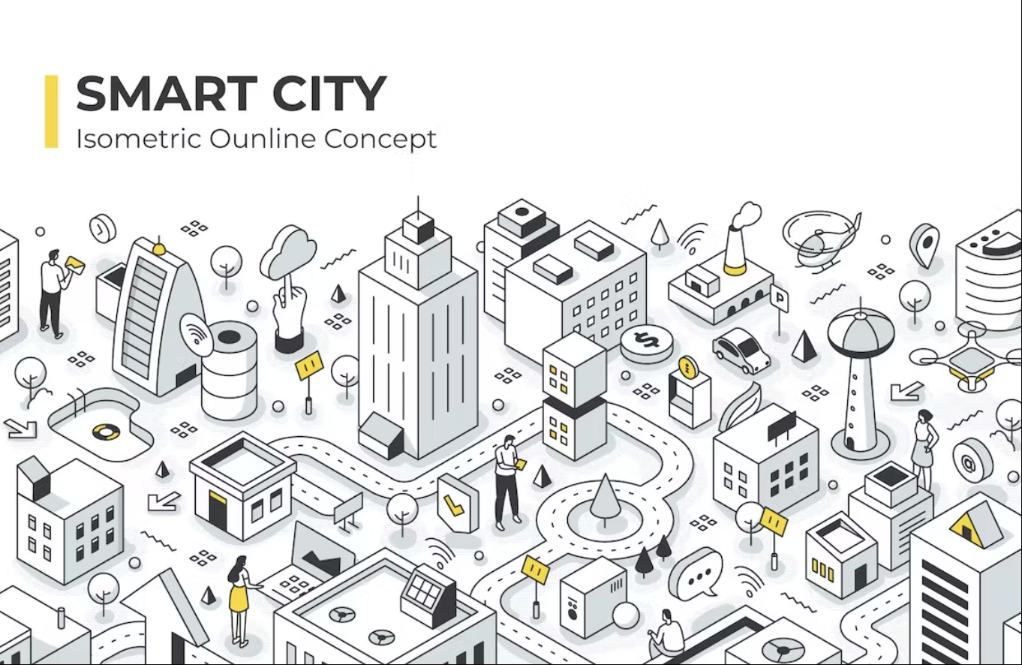 Isometric Smart City Illustrations