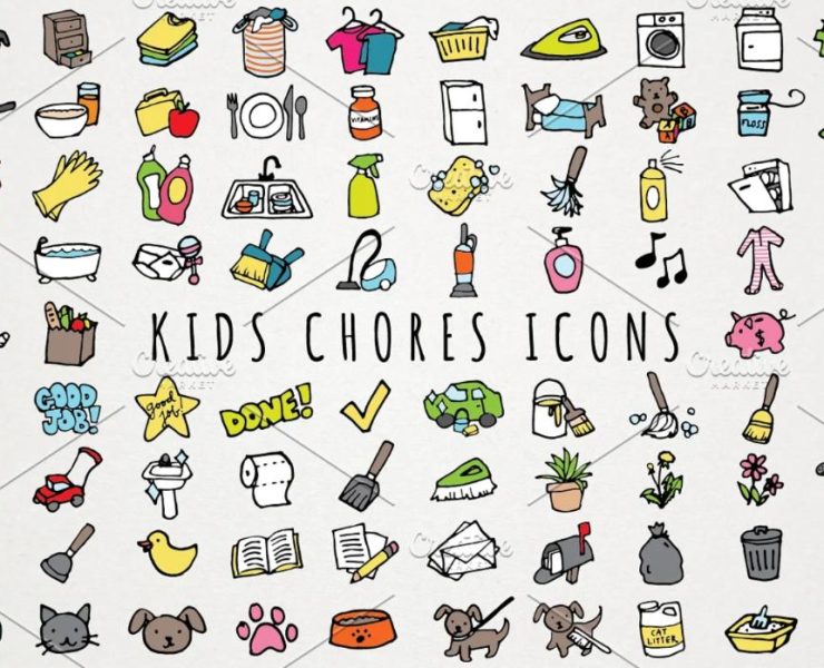 15+ FREE Chores Icons Ai EPS SVG Download