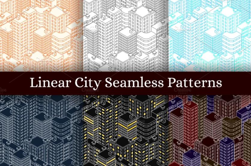 Linear Seamless City Patterns