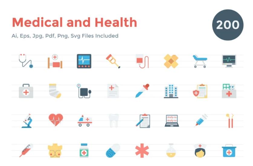Medical and Health Icons Set