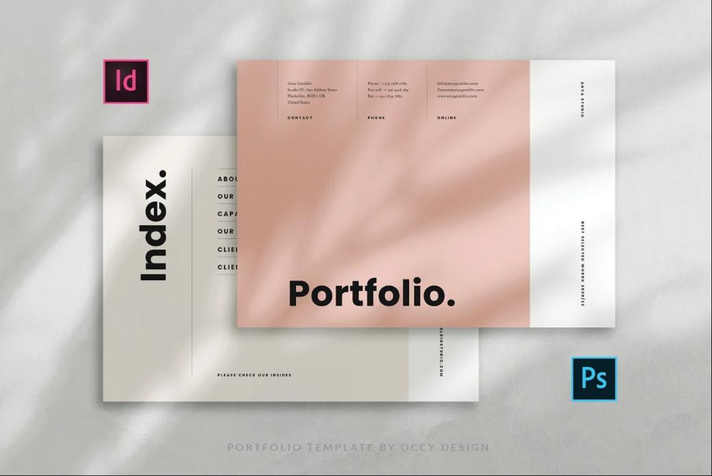 PSD and InDesign Portfolio Brochure