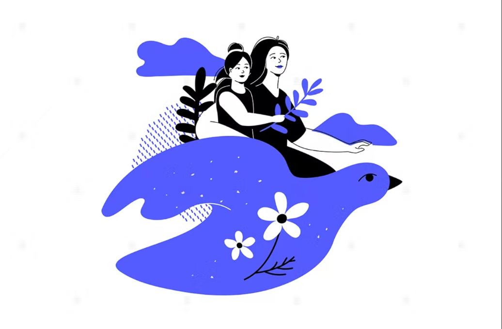 Peace and Motherhood Illustration Design