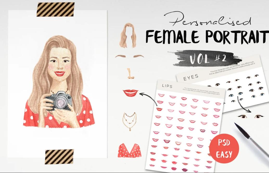 Personalized Female Portrait Creator