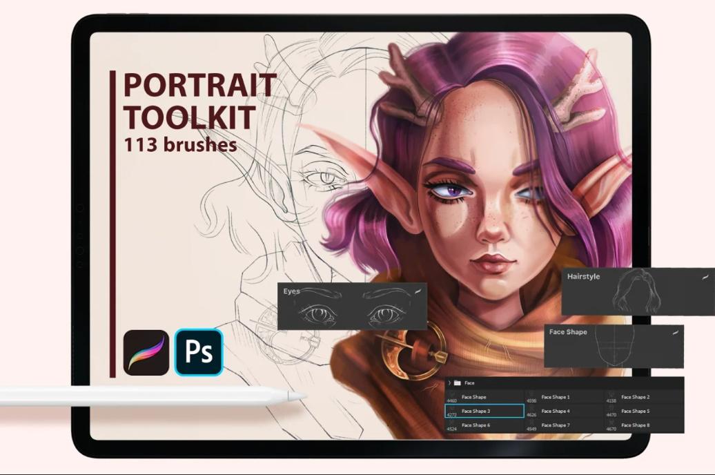 Professional Female Portrait Creator Kit 