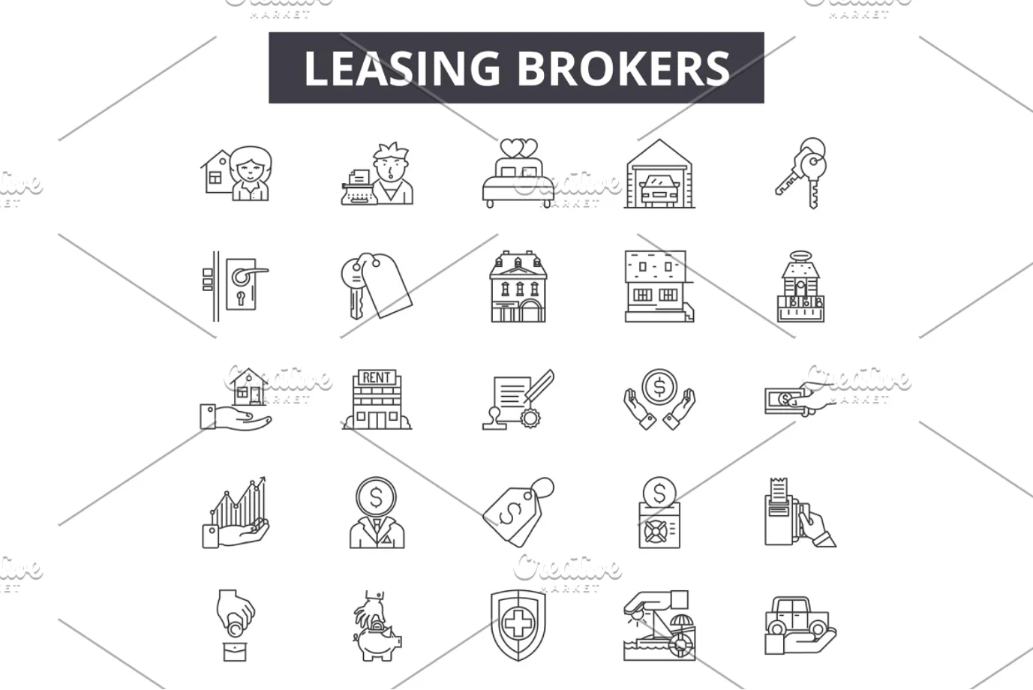 Property Lease Icons Set