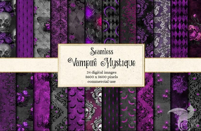 Seamless vampire Texture Designs