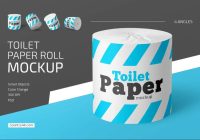 Toilet Paper Mockup PSD
