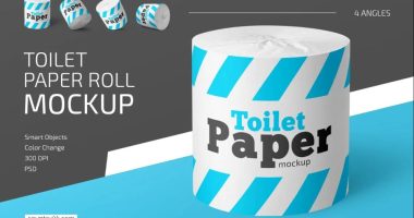 Toilet Paper Mockup PSD