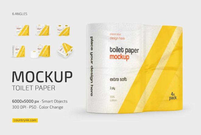 15+ Toilet Paper Mockup PSD FREE Download - Graphic Cloud