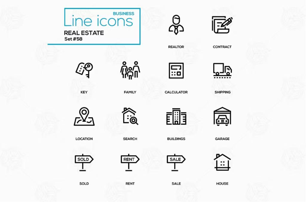 Unique Business Concept Icons