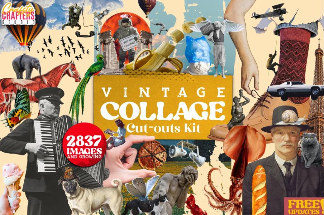 Vintage Collage Creator Cut Out