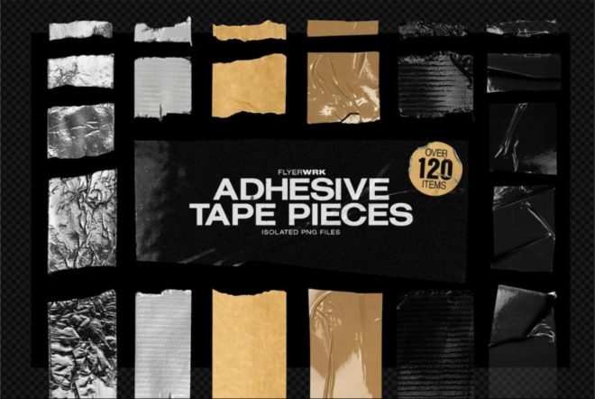 Adhesive tape elements