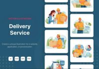 Delivery Services Illustrations