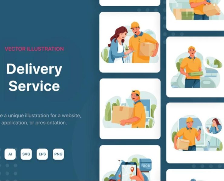 15+ Delivery Service Illustrations Ai Download