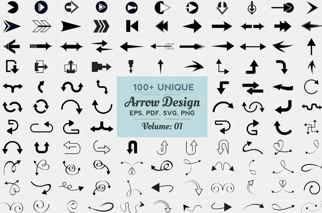 100 Unique Arrow Shape Designs