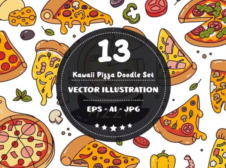 15+ Pizza Illustrations AI PNG FREE Download