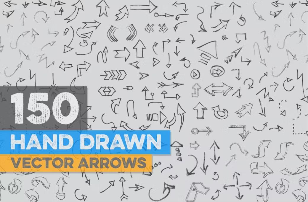 150 Hand Drawn Vector Icons