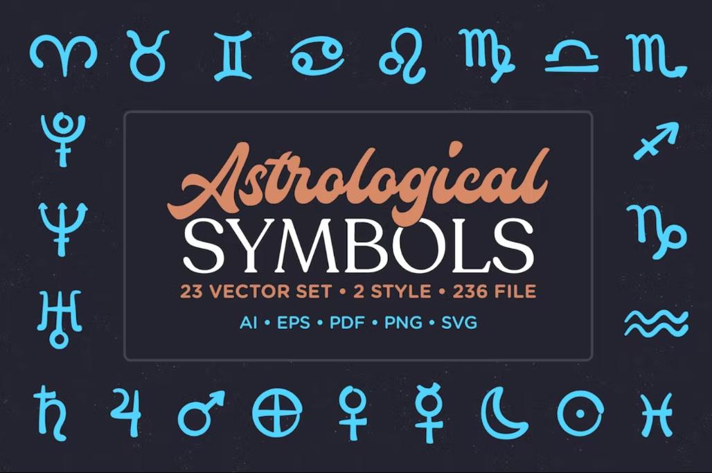 23 Astrological Vector Design