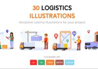 30 Logistics illustrations