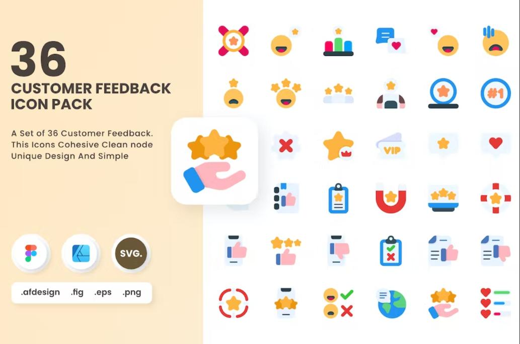 36 Colorful Icons Set