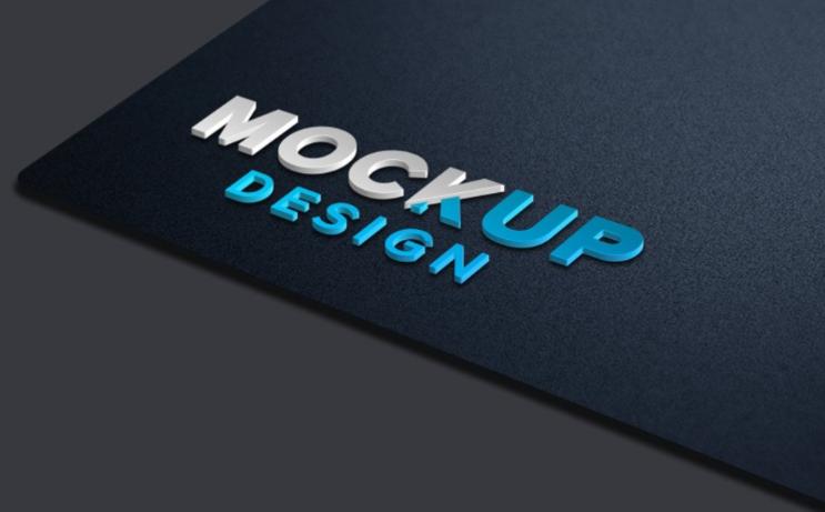 3D Logo Mockups Design Template