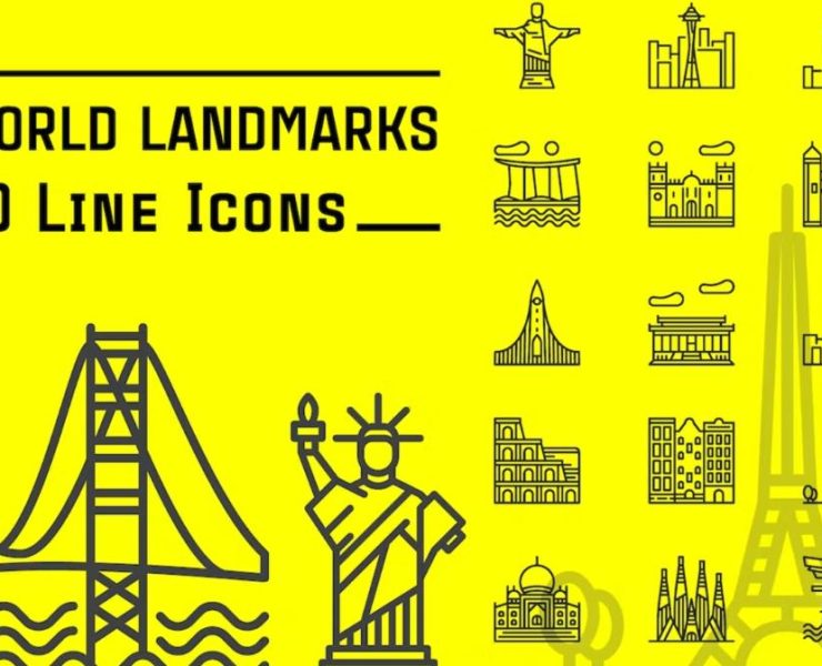 15+ FREE World Landmark Icons EPS PNG AI